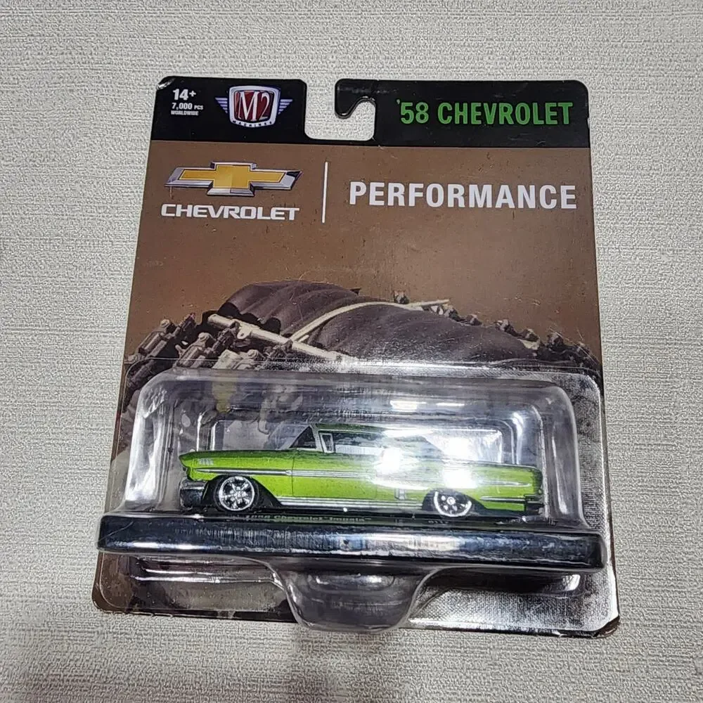 Machine auto M2 1958 green Chevrolet impala